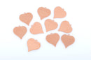 10 pcs HEART COPPER Metal Stamping Blanks Charms 3/4" (20mm wide) Tag 24 gauge msb0298