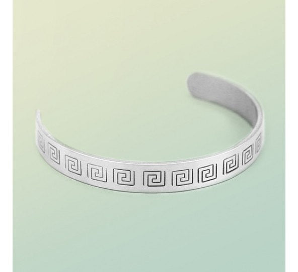 10 Aluminum Cuff Bracelet Stamping Blanks, rounded ends, 1/4" (6mm) wide, 6" long, thick 14 gauge, msb0347