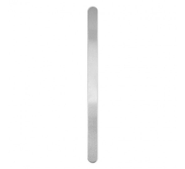 10 Aluminum Cuff Bracelet Stamping Blanks, rounded ends, 1/4" (6mm) wide, 6" long, thick 14 gauge, msb0347