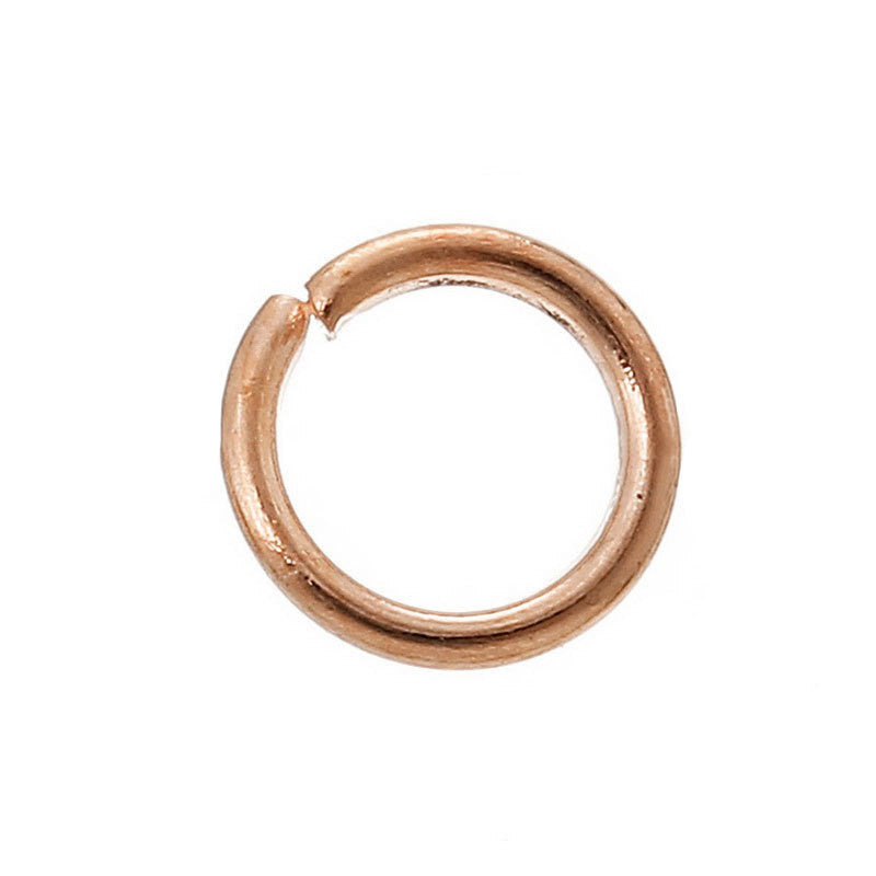 350 pcs 4mm ROSE GOLD Open Jump Rings, Wire Findings, 20 gauge, jum0165b