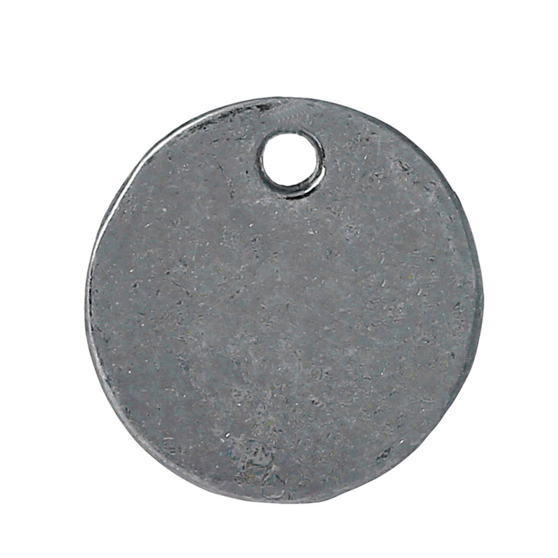10 Gunmetal Blank Stamping Blanks, Jewelry Tags Pendants Round 16mm diameter, msb0305