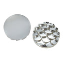 10mm MERMAID FISH SCALE Cabochons, Round Resin Metallic, silver,  10 pieces, 3/8"  cab0402