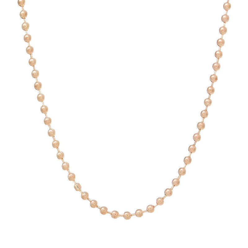 10 Light Gold Plated BALL CHAIN Necklaces, with clasp, 27" long 2.4mm  fch0381