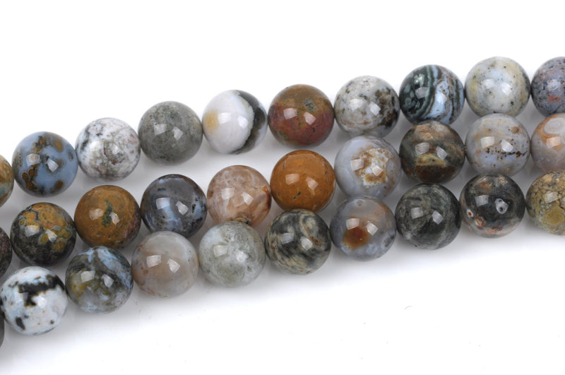 6mm OCEAN JASPER Round Beads, natural gemstone beads, full strand, about 65 beads, gja0114