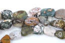 14mm - 17mm OCEAN JASPER NUGGET Beads, natural gemstone beads, full strand, about 30 beads, gja0105