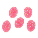 10 Oval Resin AB Pink DRUZY CABOCHONS, faux druzy, 18x13mm  cab0412