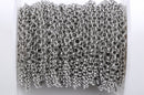 1 yard (3 feet) Silver Tone Rolo Chain, Round Rolo Links are 3mm, fch0396a