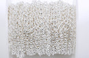 1 yard (3 feet) Silver Plated Rolo Chain, Round Rolo Links are 3mm, fch0399a