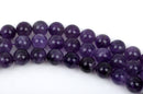 1 Full Strand ROUND AMETHYST Gemstone Beads   8mm  gam0004