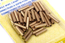 10mm Brass Large Wire Crimp Tube Connectors, Artistic Wire, Use with 12, 14, 16 gauge wire, gold color, 21 pcs, fin0532