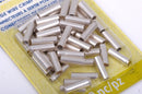 10mm Silver Plated Large Wire Crimp Tube Connectors, Artistic Wire, Use with 16 gauge (1.3mm) wire, tarnish resistant, 50 pcs, fin0536