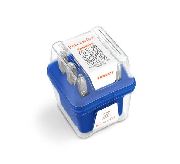 6mm VARSITY, ImpressArt Metal Number Stamping Set, tol0207b