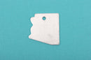 10 ALUMINUM ARIZONA STATE Stamping Blanks, Shape of State, Design Metal Stamping Blanks, 31x28mm, 18 gauge, msb0318