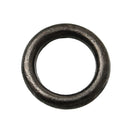 50 PCs 6mm Gunmetal Black Metal Soldered Closed Jump Rings, 1.2mm thick, 16 gauge wire Findings, jum0167