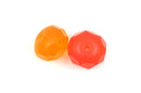 25 LIGHT and DARK ORANGE Rondelles Czech Glass Beads, 8mm, bgl1390