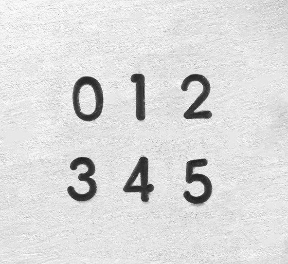ImpressArt Metal Number Stamping Set,  1.5mm DECO, tol0528