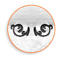 ImpressArt Metal Design Stamp, 6mm, Set of 2 stamps, FLOURISH ENDS L,  tol0534