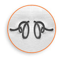 ImpressArt Metal Design Stamp, 6mm, Set of 2 stamps, FLOURISH ENDS M,  tol0537