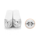 ImpressArt Metal Design Stamp, 6mm, Set of 2 stamps, FLOURISH ENDS M,  tol0537
