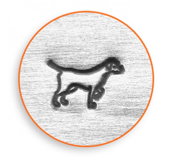 ImpressArt Metal Design Stamp,  6mm LAB RETRIEVER Dog, Labrador Retriever Stamp, tol0546