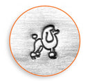 ImpressArt Metal Design Stamp,  6mm POODLE Dog Stamp, tol0545