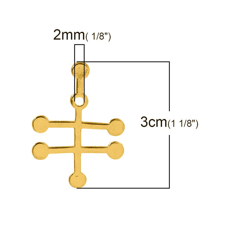 5 VODKA Molecule Chemistry Charms, Gold Tone Charm Pendants, Science Charms, 30x22mm, chg0398