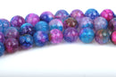 6mm Round Faceted PURPLE, PINK, BLUE Beads, full strand, about 64 beads, Natural Gemstones, gag0263