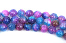 8mm Round Faceted PURPLE, PINK, BLUE Beads, full strand, about 48 beads, Natural Gemstones, gag0262