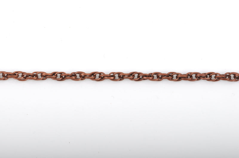 1 yard (3 feet) COPPER Triple Link Chain, links are 5x3mm, fch0435a