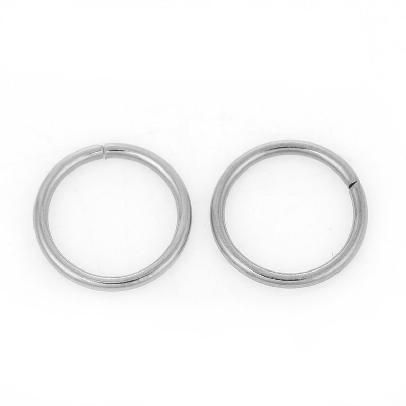 50 PCs 12mm STAINLESS STEEL Heavy Thick Open Jump Rings 16 gauge wire Findings, jum0170a