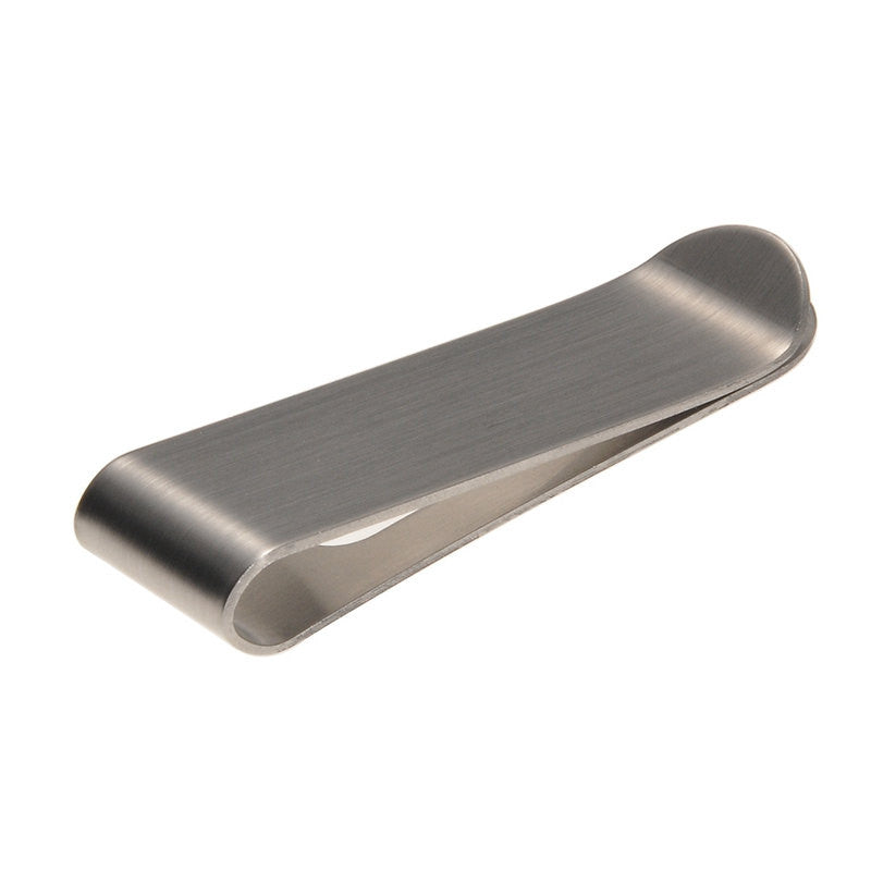 5 Stainless Steel MONEY CLIP Blanks, double sided money clips, slightly brushed finish, 2" x 5/8" msb0336