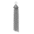 2 SILVER CHAIN Tassel Pendant Charms, no charm dangles, about 2.75" long chs2412