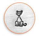 ImpressArt Metal Design Stamp,  6mm SITTING CAT  tol0116