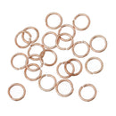 50 pcs 7mm ROSE GOLD Open Jump Rings, Wire Findings, 19 gauge, jum0162