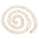 5m (16+ feet) Light Gold Open Link Cable Chain, oval cable links are 7x5mm, fch0402