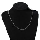 1 Silver Tone Stainless Steel Ball Chain with Lobster Claw Clasp for Jewelry Making, 24" long fch0401