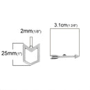 5 Antique Silver ARROW AND SHIELD Toggle Clasps, fcl0182