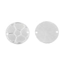 4 Silver Plated SOCCER Connector Link Charms, stamping blanks, 1-1/4" chs2419