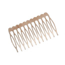 10 Rose Gold Hair Comb Blanks, rose gold metal combs, hair barrette blanks, 2.5" long fin0559