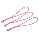 2 LIGHT PINK Leather Bracelet Cord Blanks, Polyurethane Leather, gold trim, 19.5cm long, 7.5" long cor0101