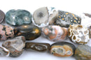 14mm - 17mm OCEAN JASPER NUGGET Beads, natural gemstone beads, full strand, about 30 beads, gja0105