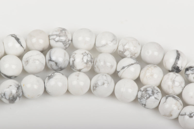 4mm WHITE NATURAL HOWLITE Round Gemstone Beads, full strand, about 84 beads, how0542