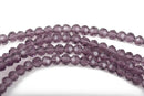 6mm PURPLE AMETHYST Round Glass Crystal Beads, Transparent Faceted Beads, 100 beads, bgl1445