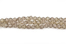 4mm SMOKE GREY Bicone Glass Crystal Beads, Transparent Faceted Beads, about 120 beads, bgl1489