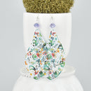 Tropical Floral Filigree Earrings Sterling Silver Leaf Drop Earrings JLR0229