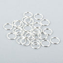 100 PCs LARGE 12mm Silver Plated Soldered Closed Jump Rings 18 gauge wire Findings jum0008b