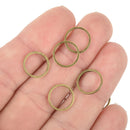 12mm Bronze Jump Rings Closed Soldered 20ga, x100 bulk jum0214b