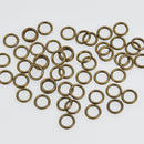 50 Bronze 8mm Soldered Closed Jump Rings, Brass, jum0238a
