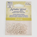 6.4mm Jump Rings SILVER 18ga 1mm, 60pcs, jum0242