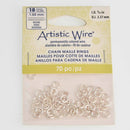 5.6mm Jump Rings SILVER 18ga 1mm, 70pcs, jum0243